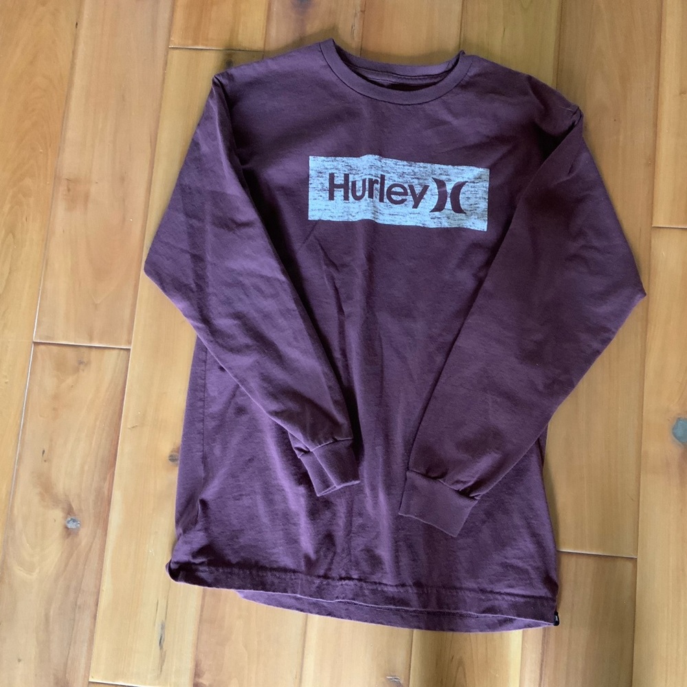 Hurley Men's Long Sleeve Tee - Maroon